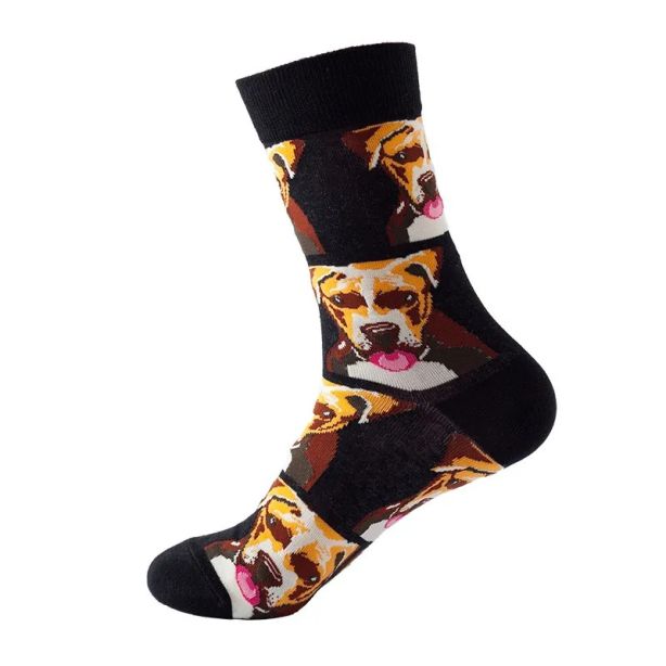 Kuviolliset sukat – Bully-koira, one size