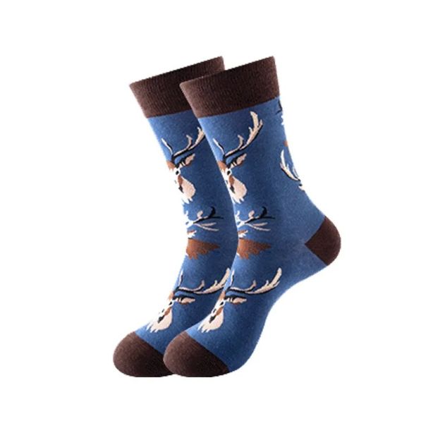 Kuviolliset sukat – Poro, one size