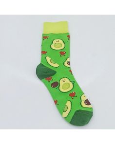 Kuviolliset sukat – Avokado, one size