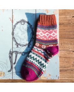 Lämpimät sukat – Ruosteenpunainen, one size