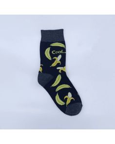 Kuviolliset sukat – Banaani, one size