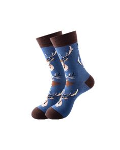 Kuviolliset sukat – Poro, one size